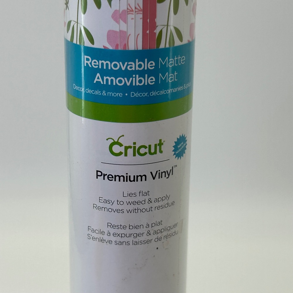 Cricut Premium Vinyl Floral Removable Matte In Bloom Pink Sampler 6 Sheets 12x12